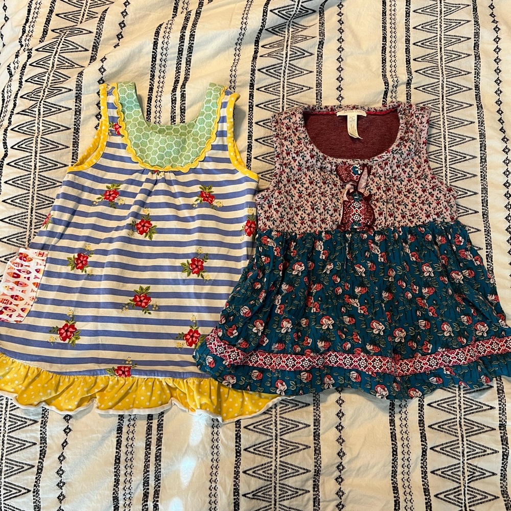 2 Matilda Jane tunics/dresses. Size 4.